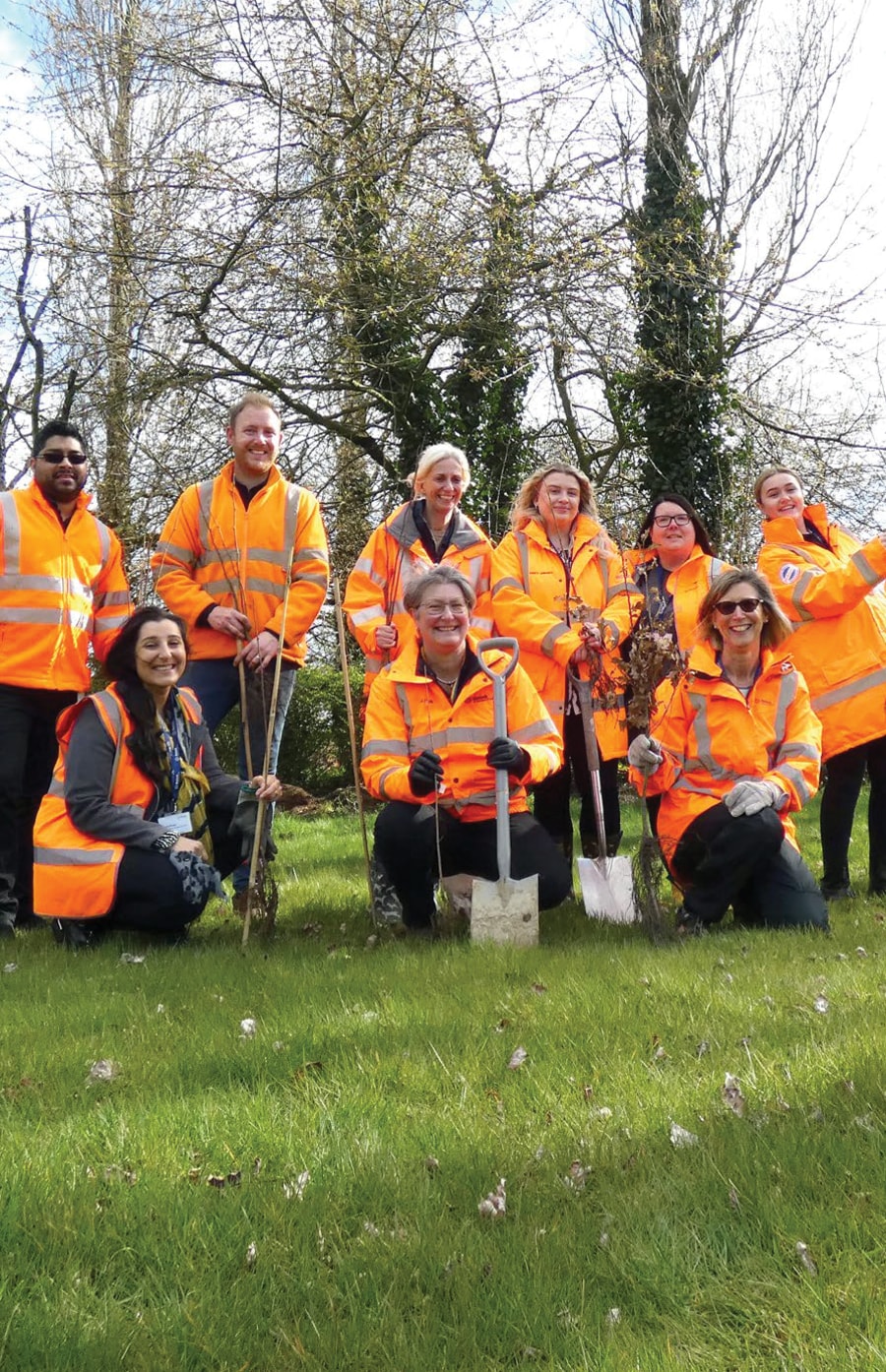 Volunteers helping to fight environmental damage.