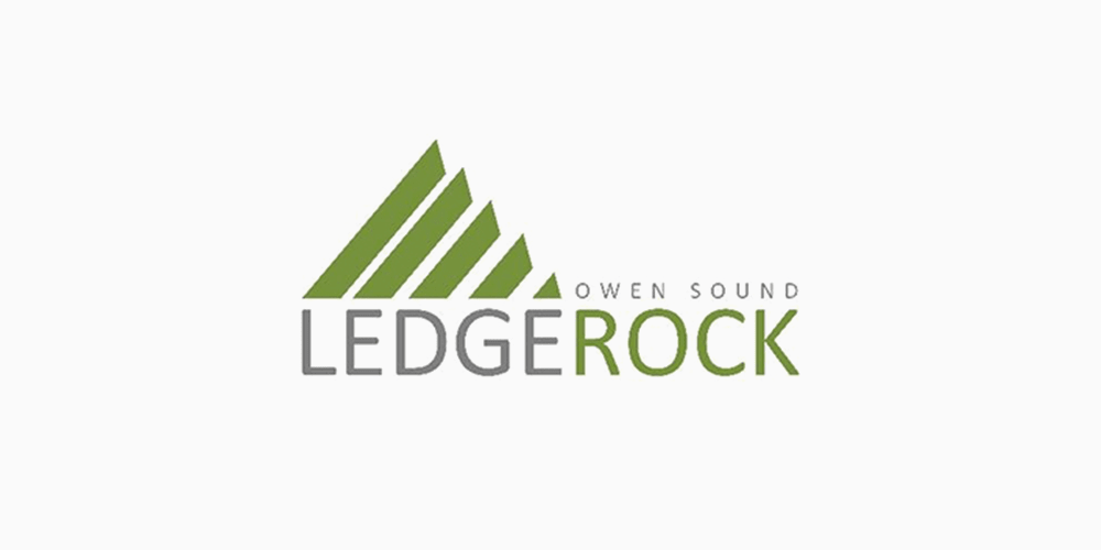 Ledge Rock logo.