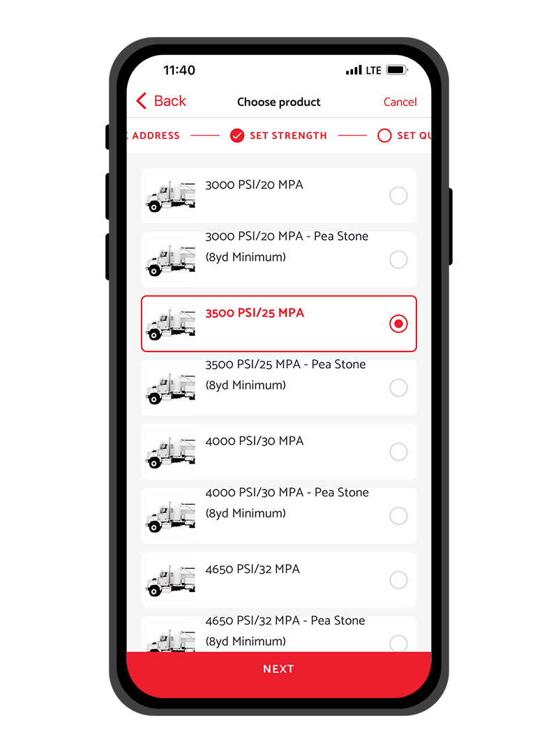 Kreitmaker App - Preview - Select product 2